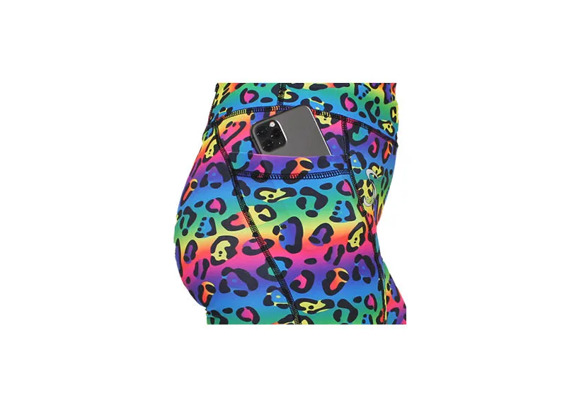 Rainbow Leopard Leggings with pockets