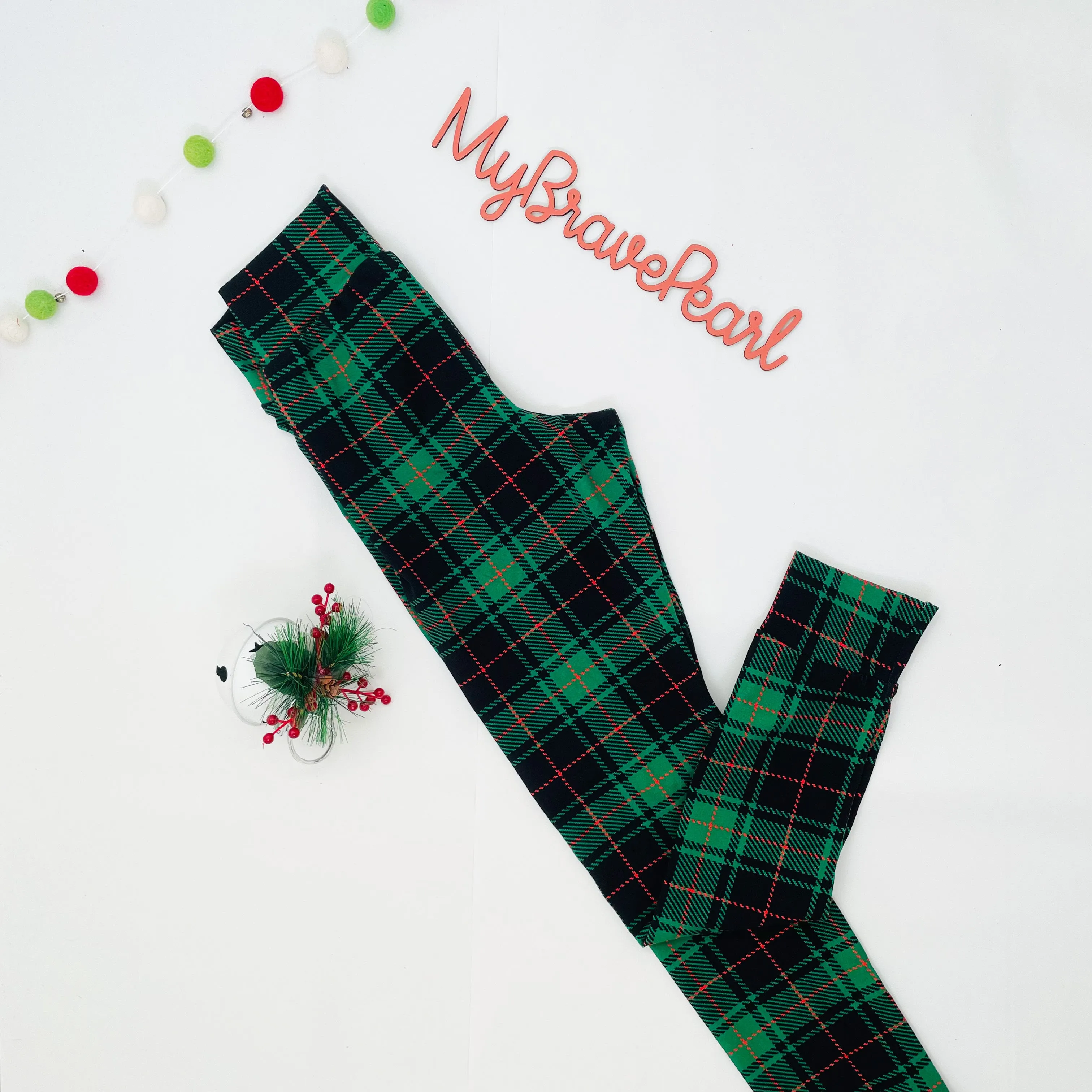 Ready To Ship 10-11Y Christmas Leggings