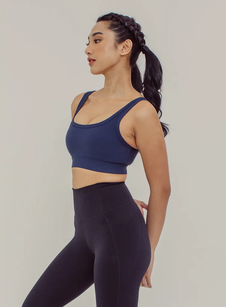 RIBBED SCOOP BRA