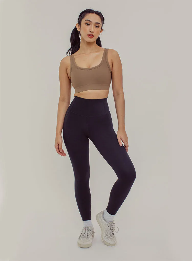RIBBED SCOOP BRA