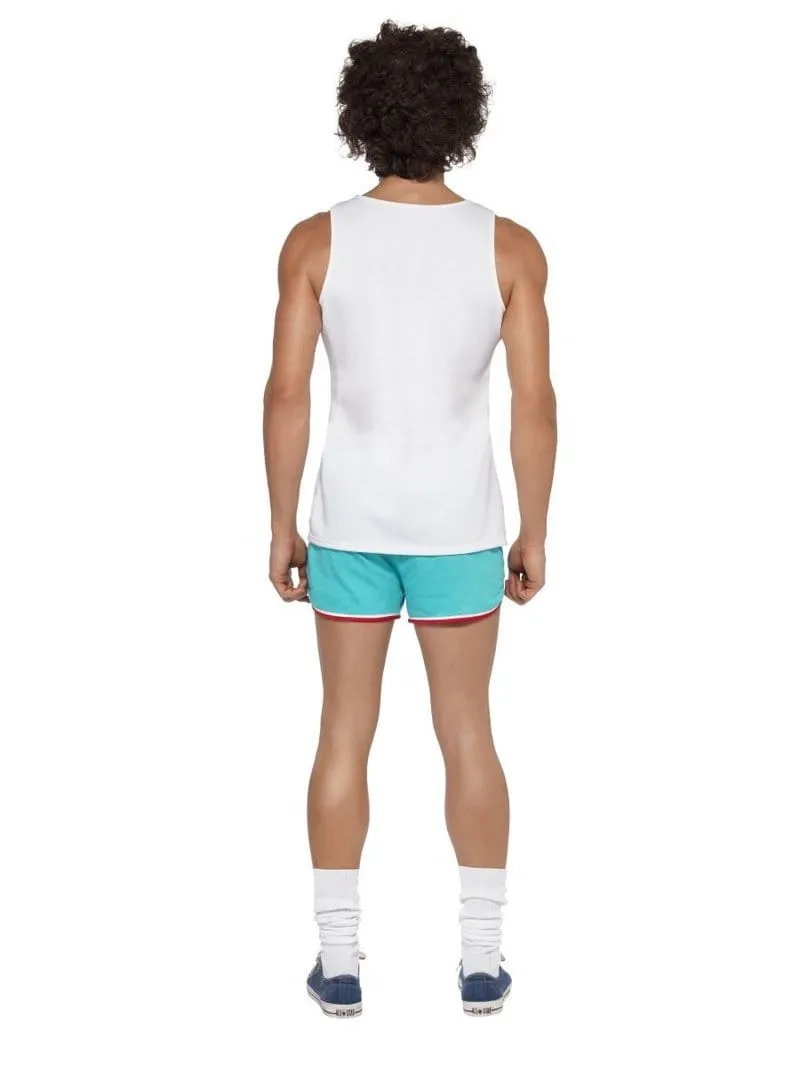 Running 1970's Men's Costume 1980's Fancy Dress Outfit