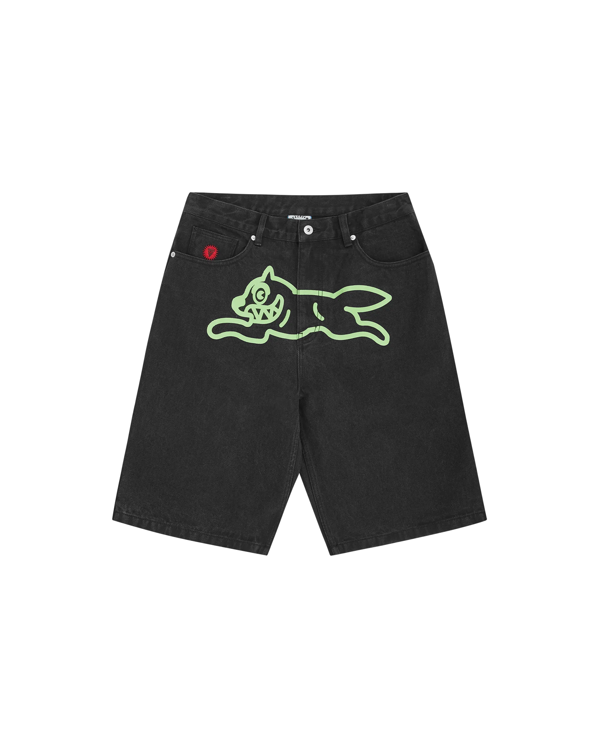 Running Dog Denim Shorts