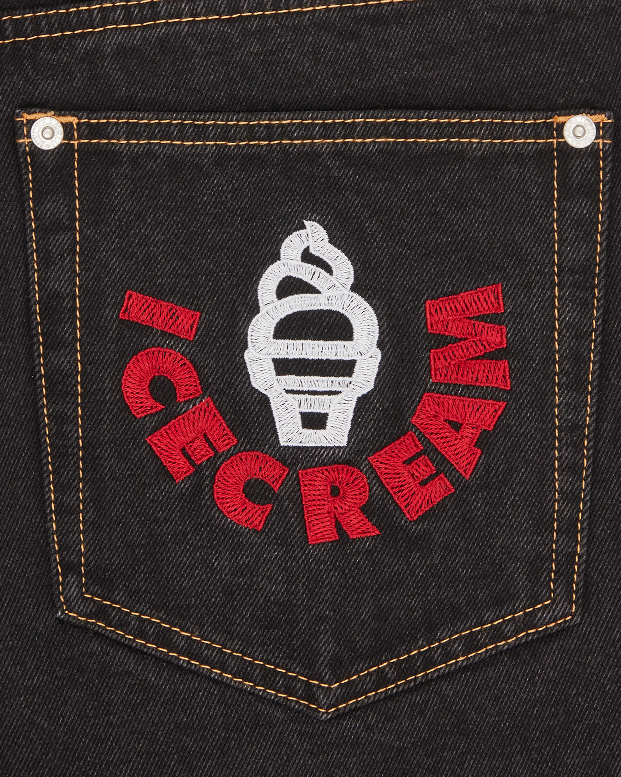 Running Puppy Denim Shorts