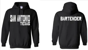 SAN ANTONIO TX BARTENDER HOODIE