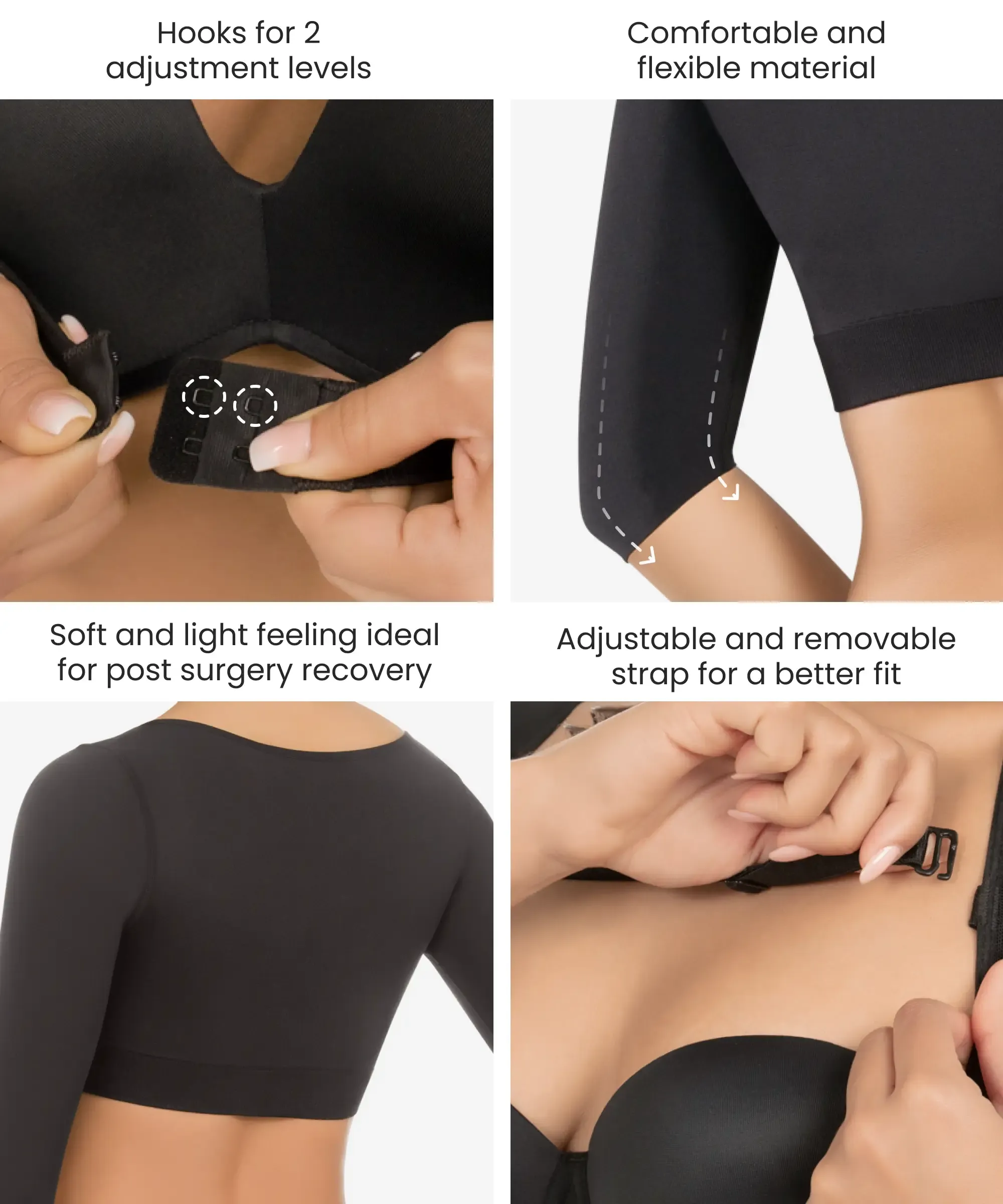 Seamless arm control push up shaper - Style 1583