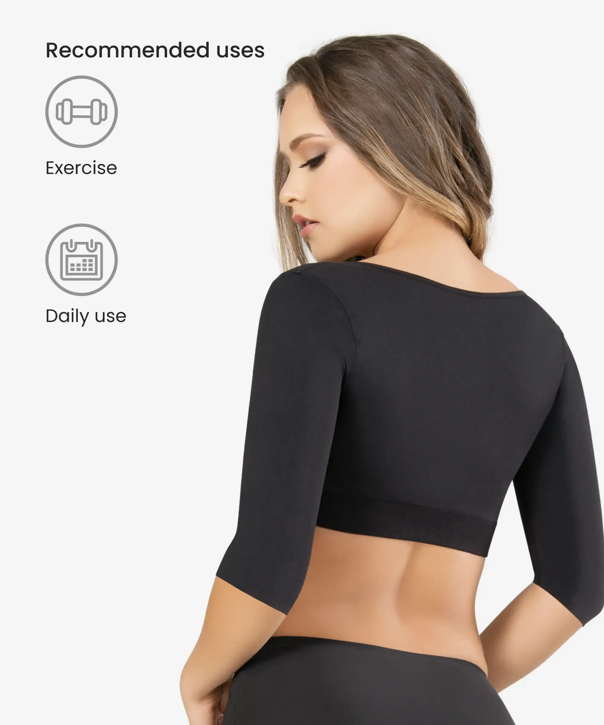 Seamless arm control push up shaper - Style 1583