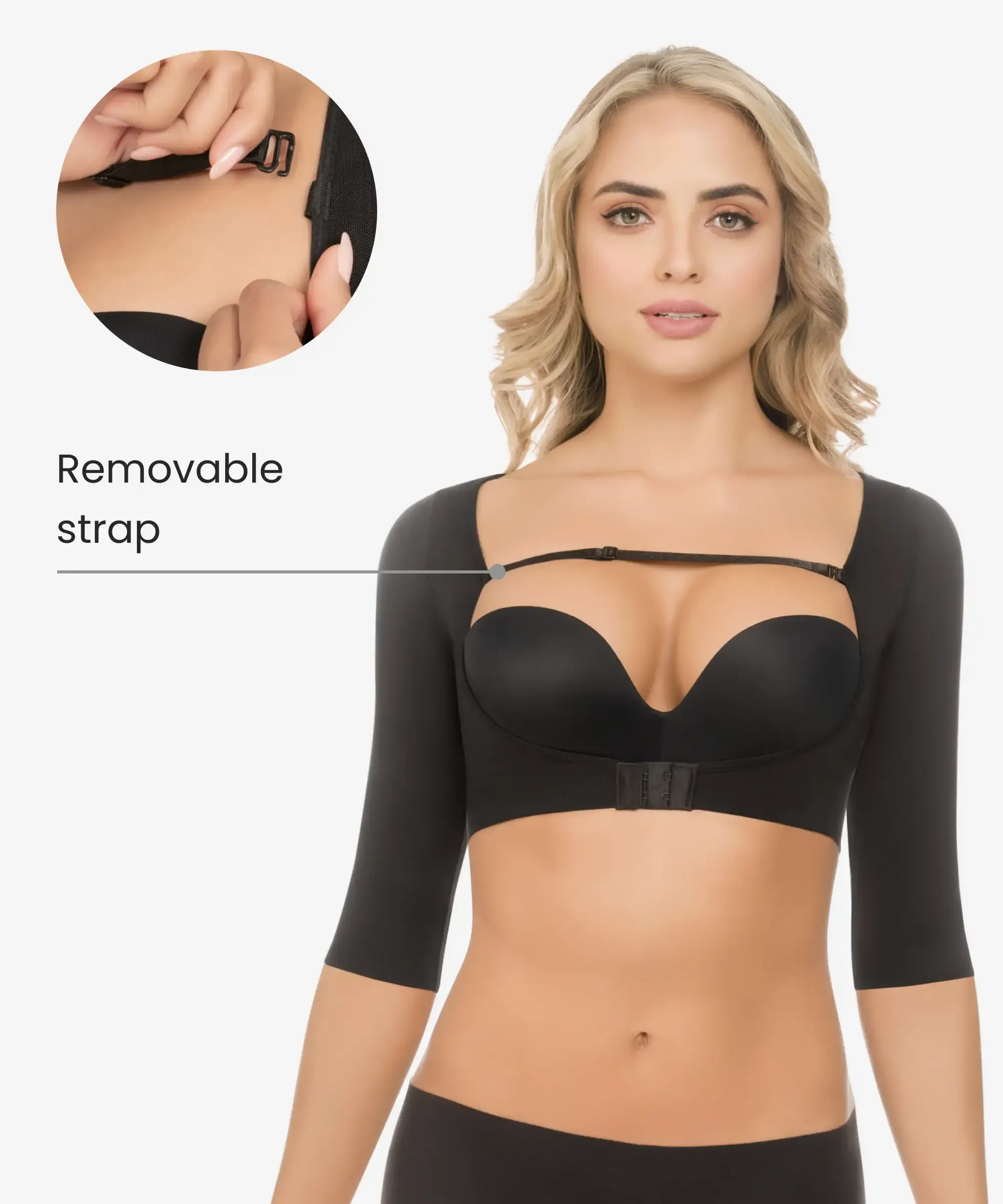 Seamless arm control push up shaper - Style 1583