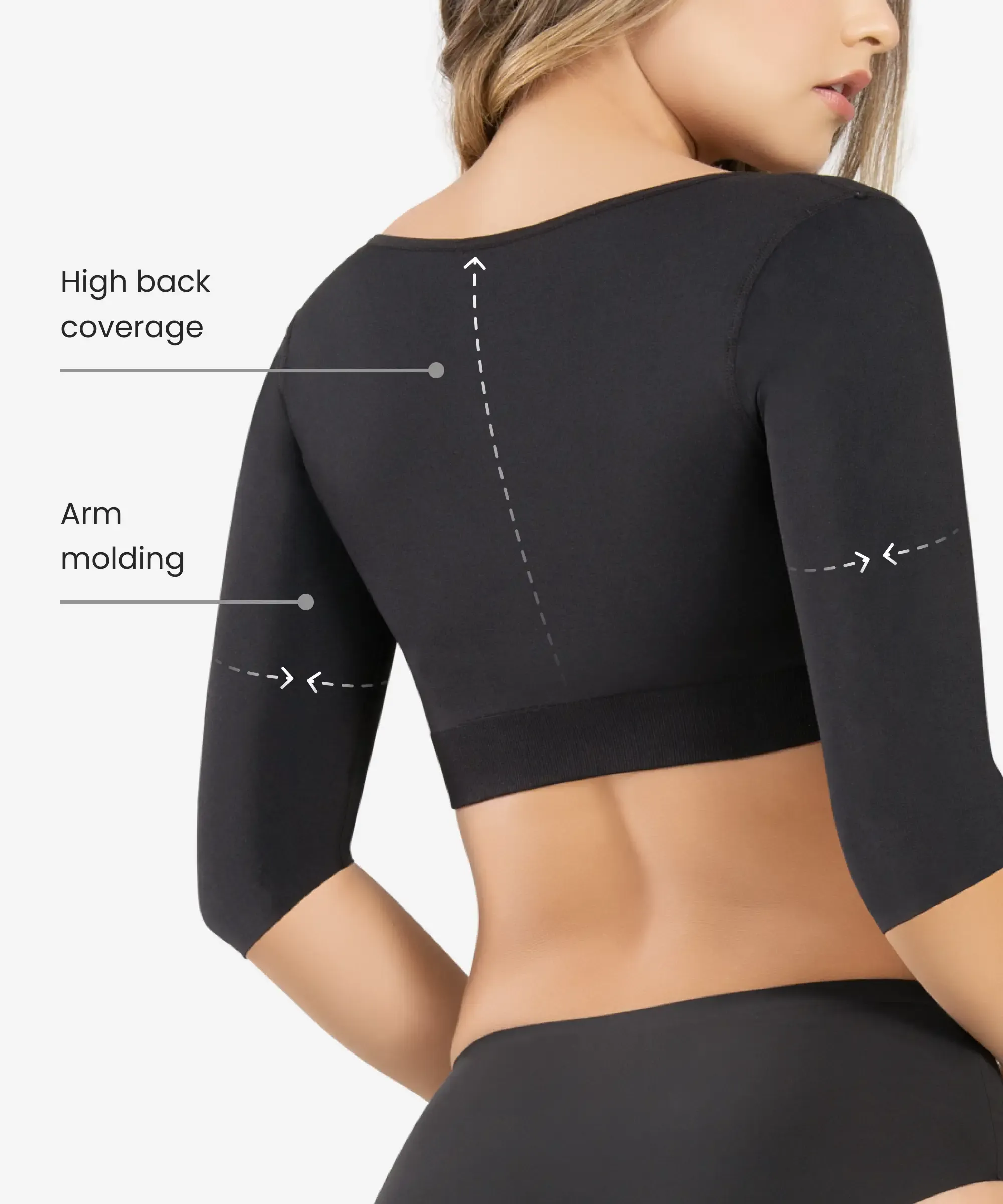 Seamless arm control push up shaper - Style 1583