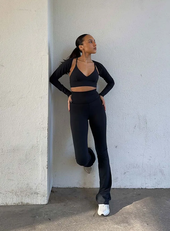 Sense Long Sleeve Bolero | Black