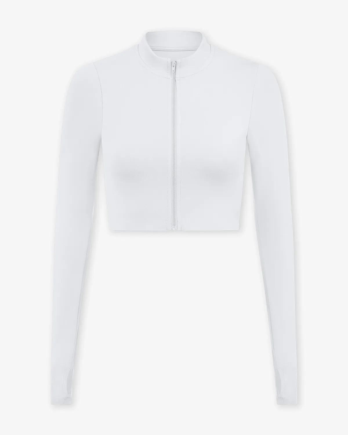 Serenity Sculpt Zip Jacket | White