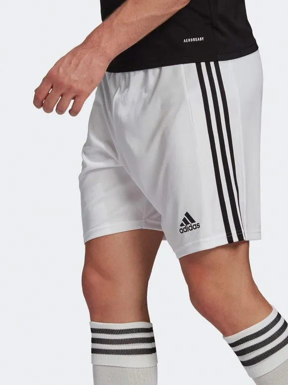 SHORT ADIDAS UOMO RUNNING CALCIO PANTALONCINO BIANCO NERO