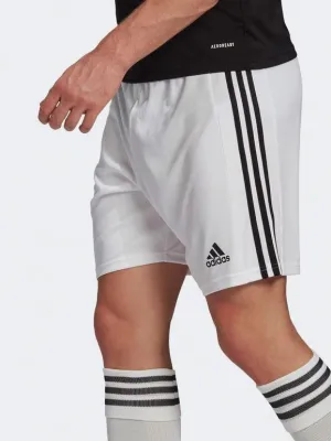 SHORT ADIDAS UOMO RUNNING CALCIO PANTALONCINO BIANCO NERO