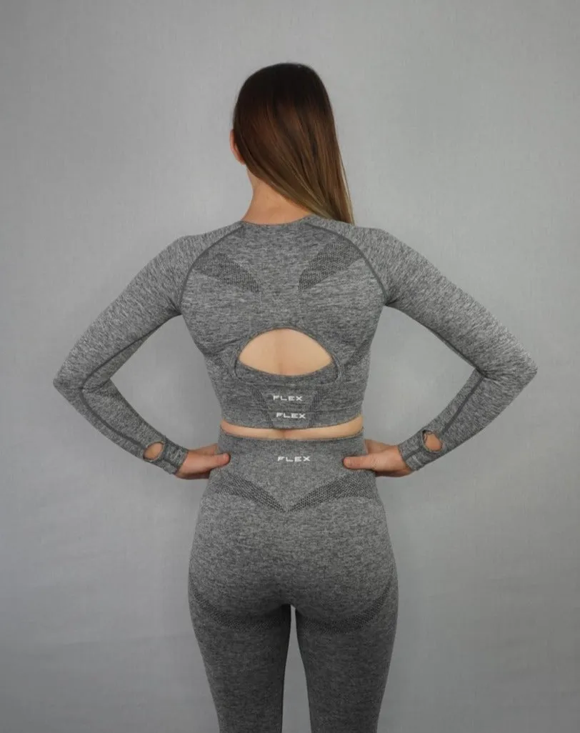 Signature Seamless Long Sleeve Crop Top