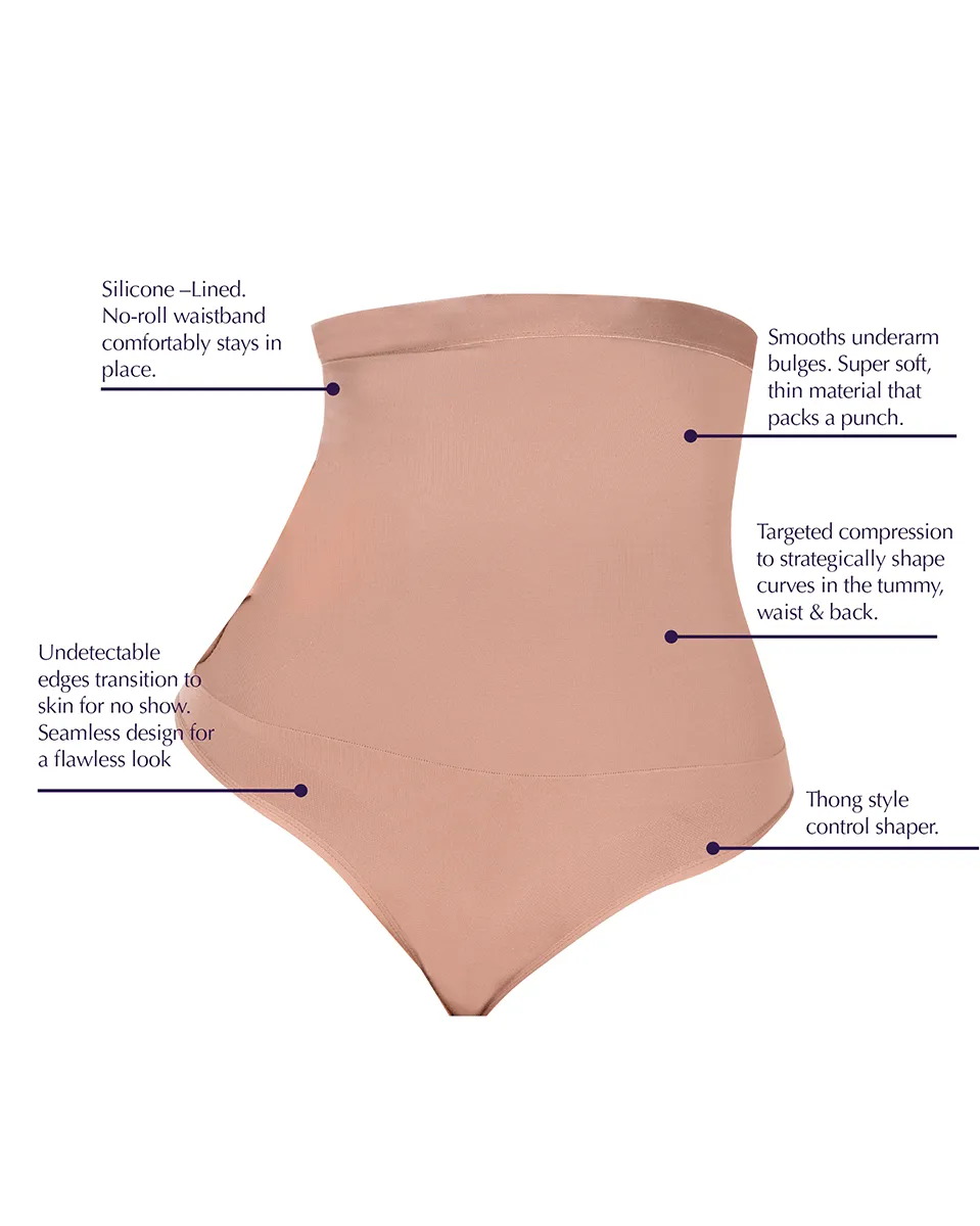 Siluet Silicone-Lined High-Waisted Shaper Thong Style