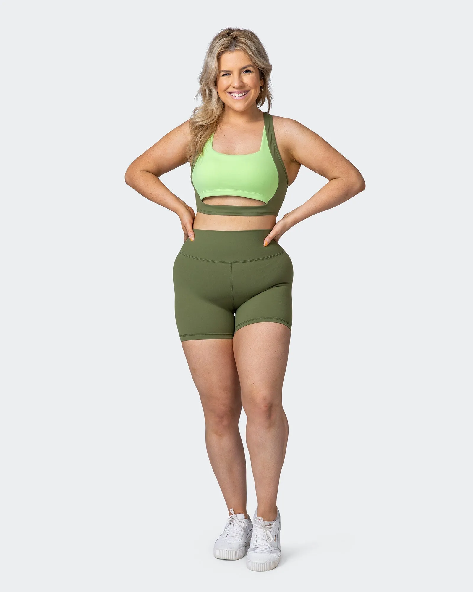 Sizzle Bra - Green Ivy
