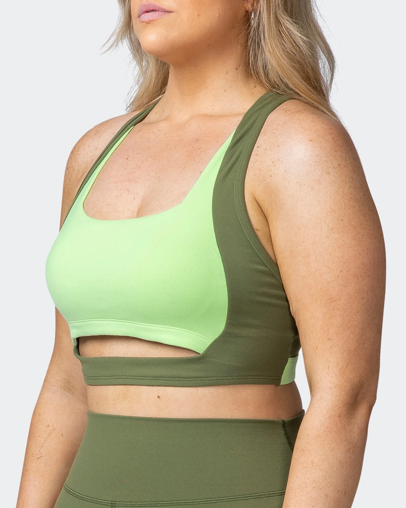Sizzle Bra - Green Ivy
