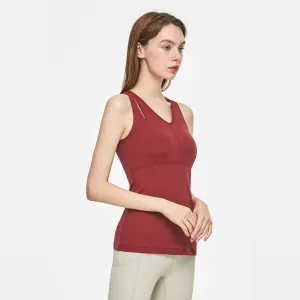 Slit Support Top - Burgundy