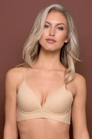 Sosten sin Barba Push Up Beige