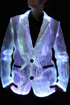 Sound Activated LED Light Up Fiber Optic Jackets - Bluetooth