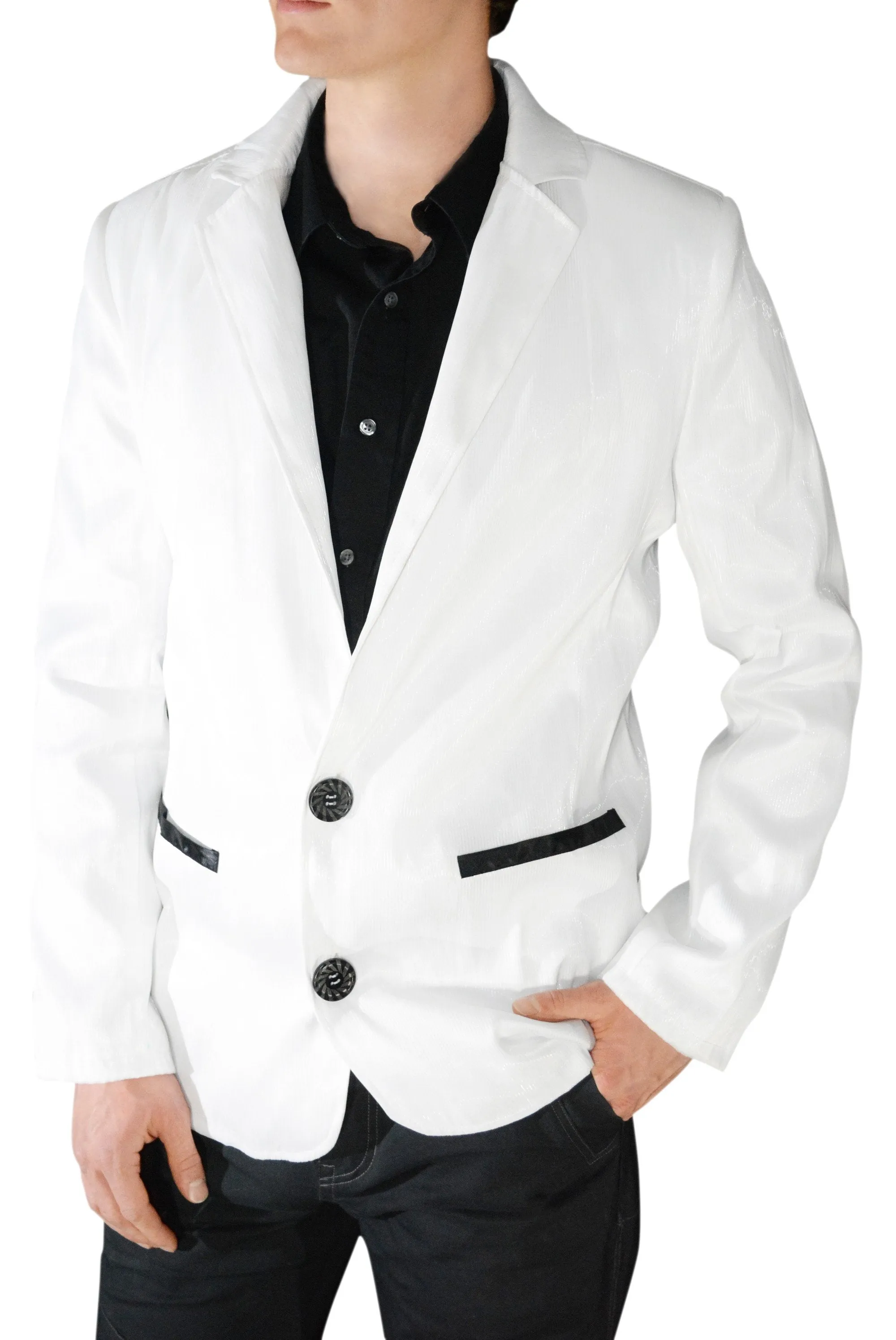 Sound Activated LED Light Up Fiber Optic Jackets - Bluetooth