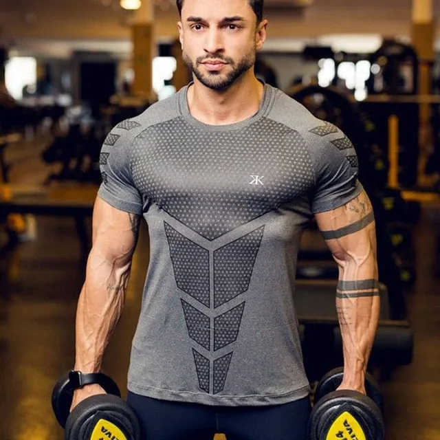 Sporting Skinny Fitness Bodybuilding Workout  T-shirt  for men