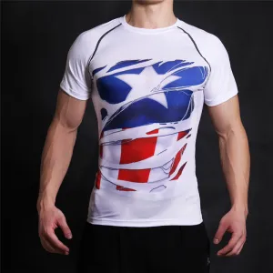 STEVE ROGERS Compression T-shirt (White)