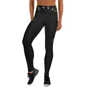 S.T.F.U Black Trim Yoga Leggings