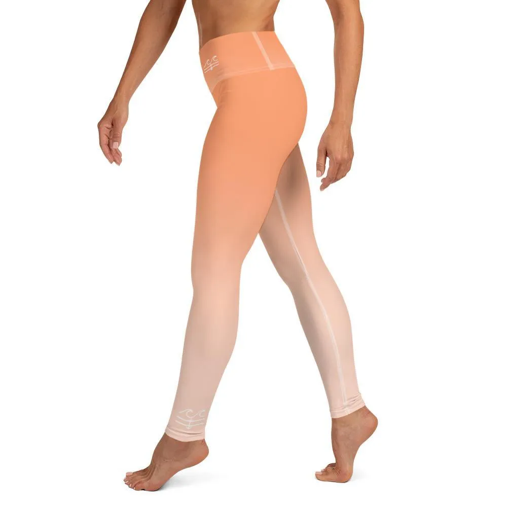 Sunset Orange Performance Leggings