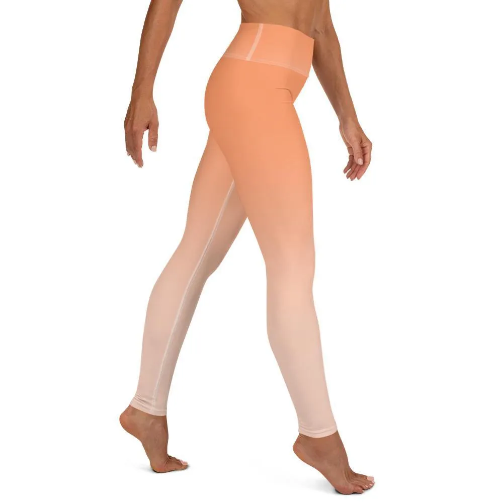 Sunset Orange Performance Leggings