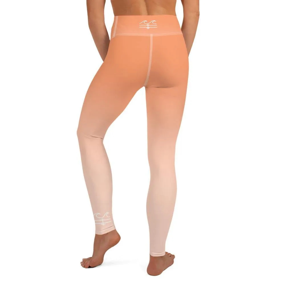 Sunset Orange Performance Leggings