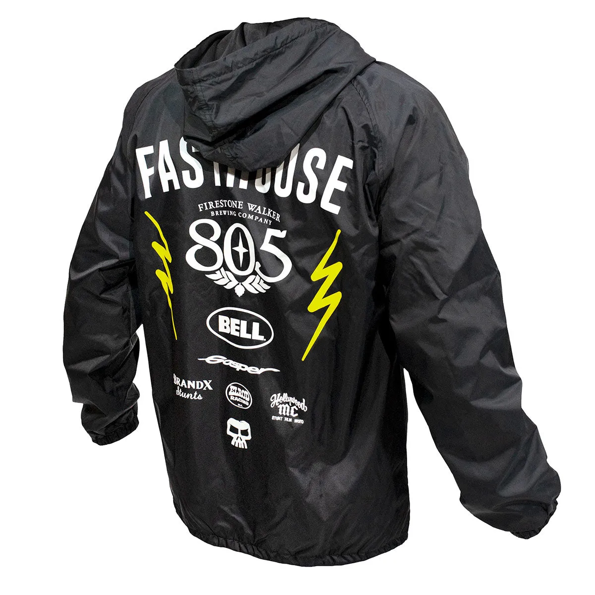 Team Hooded Coach Jacket - Black