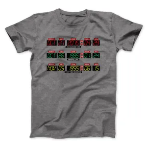 Time Machine Dashboard Funny Movie Men/Unisex T-Shirt
