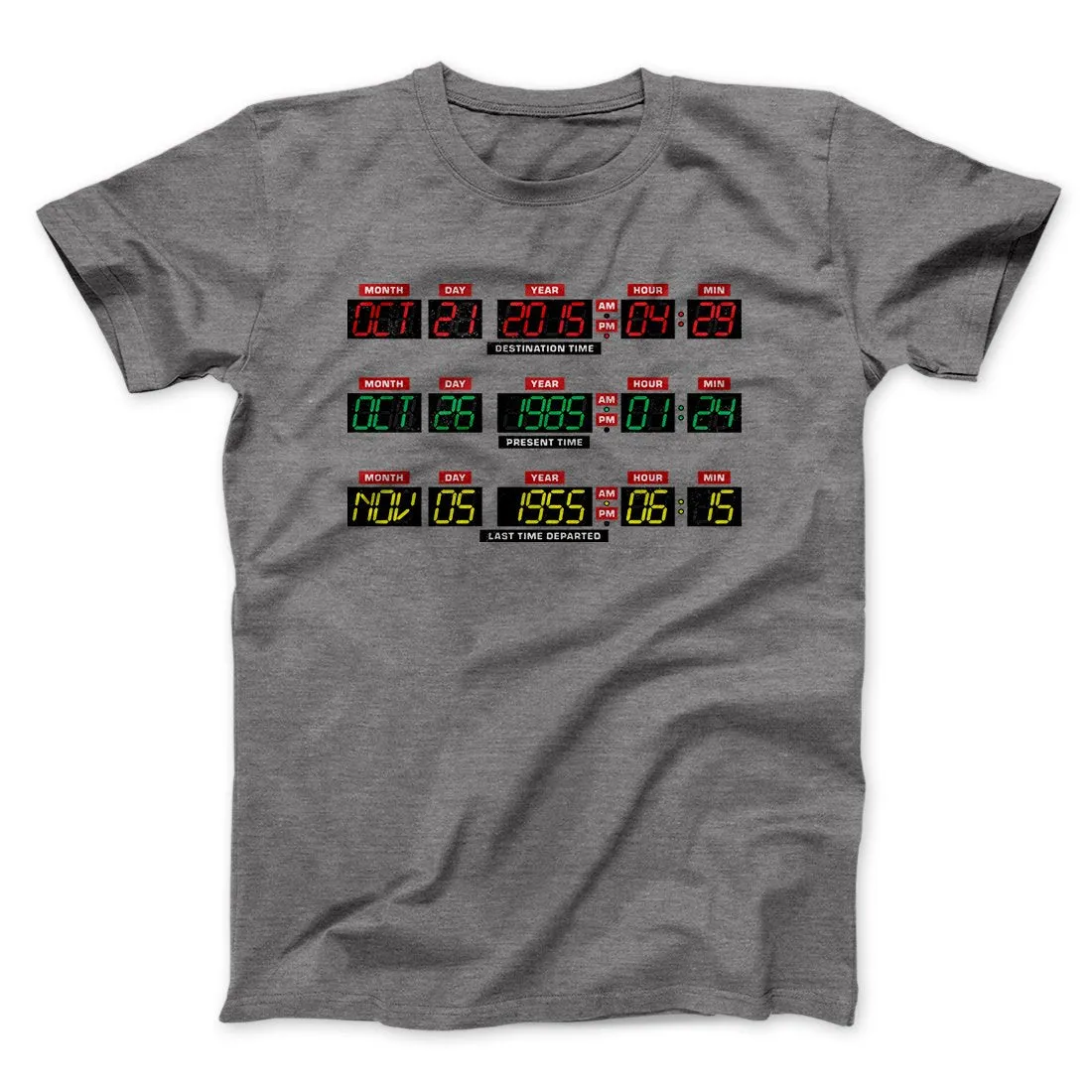 Time Machine Dashboard Funny Movie Men/Unisex T-Shirt
