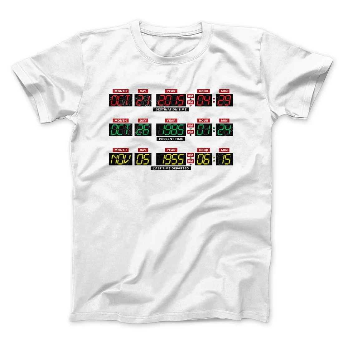 Time Machine Dashboard Funny Movie Men/Unisex T-Shirt