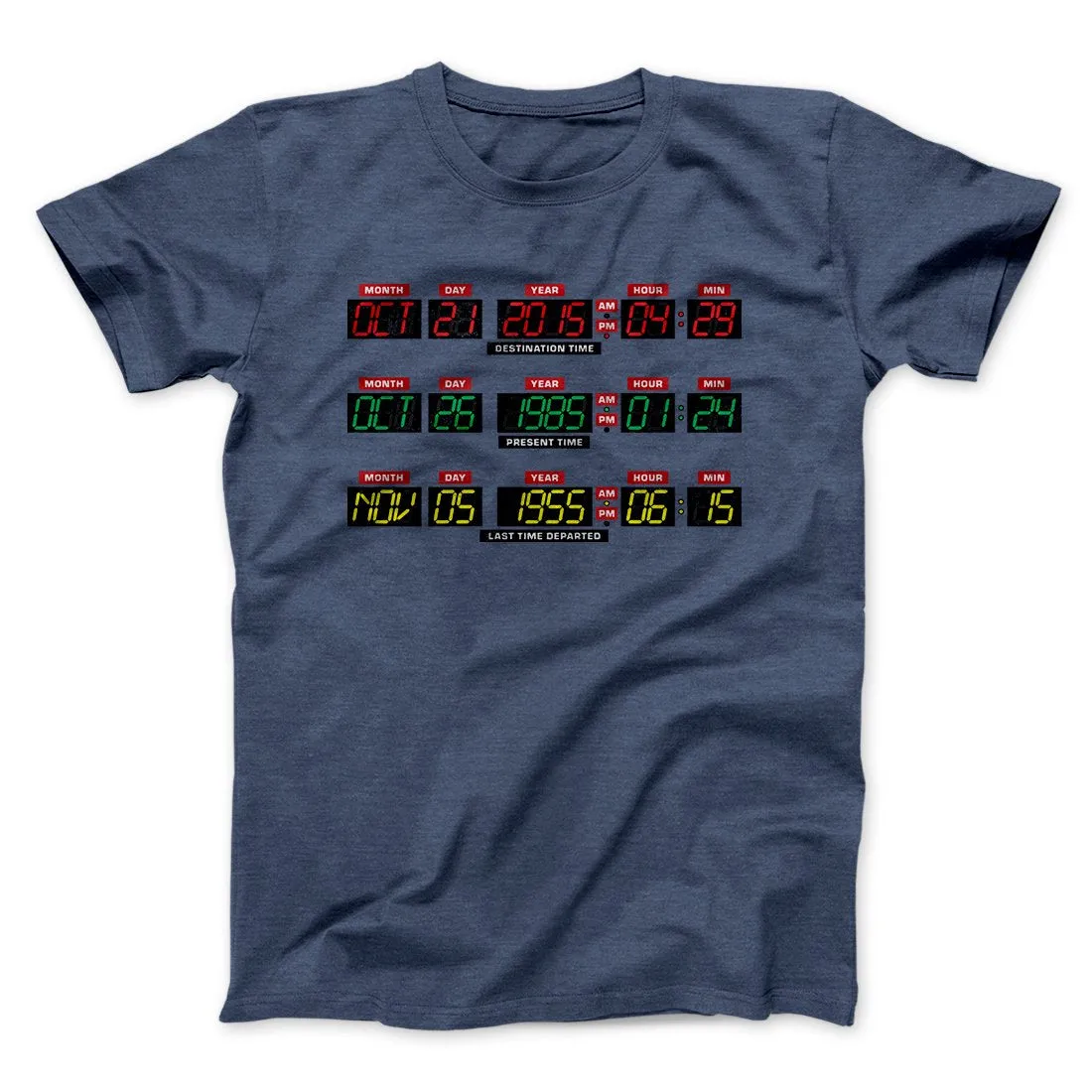 Time Machine Dashboard Funny Movie Men/Unisex T-Shirt