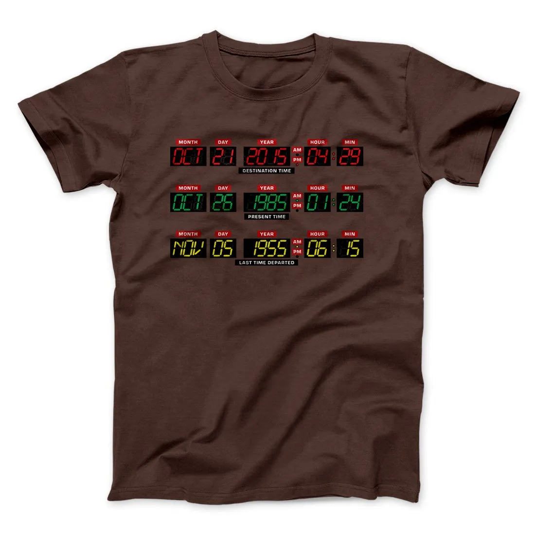 Time Machine Dashboard Funny Movie Men/Unisex T-Shirt