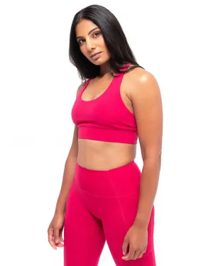 Tough It Out Bra | Cranberry