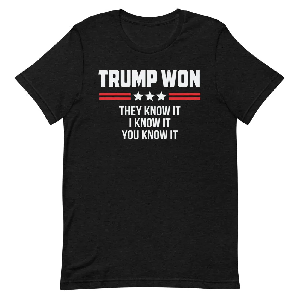 TRUMP WON Short-Sleeve Unisex T-Shirt