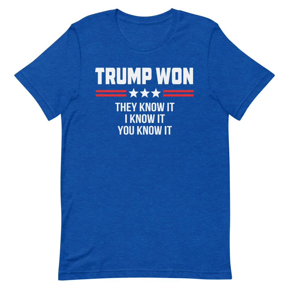 TRUMP WON Short-Sleeve Unisex T-Shirt