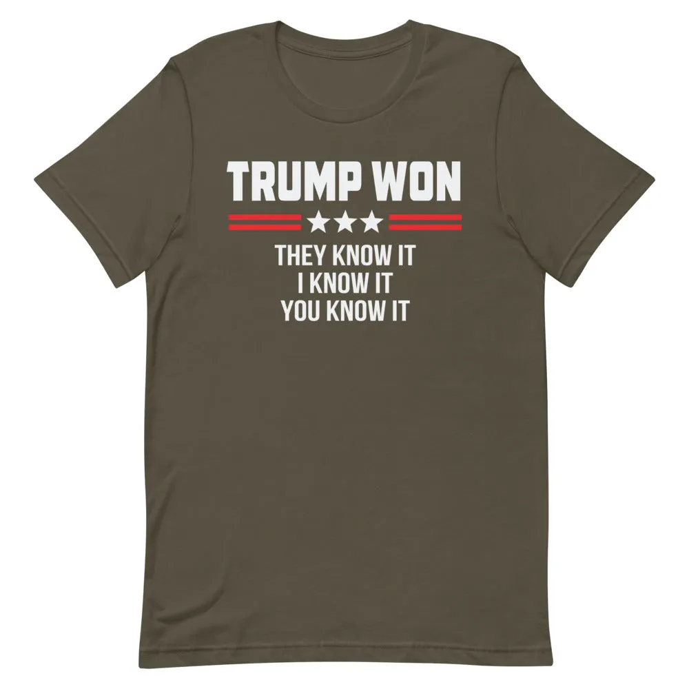 TRUMP WON Short-Sleeve Unisex T-Shirt