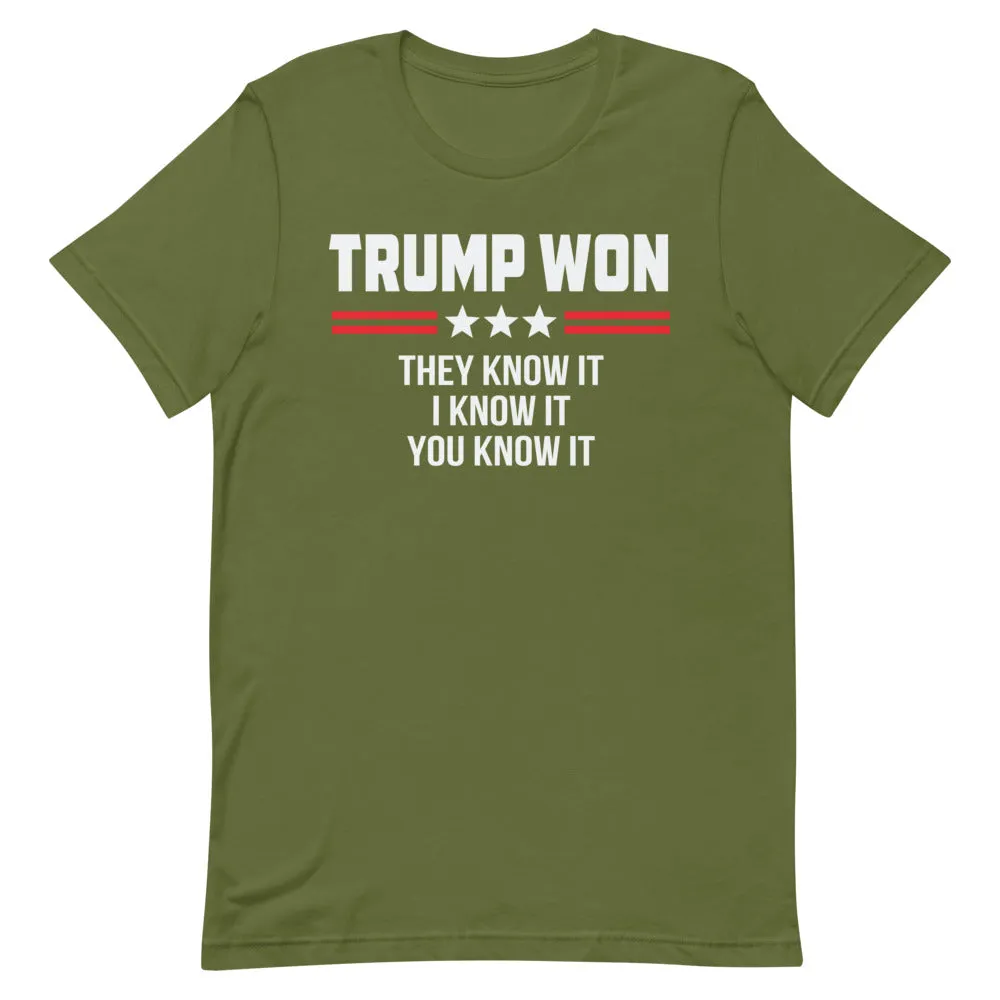 TRUMP WON Short-Sleeve Unisex T-Shirt