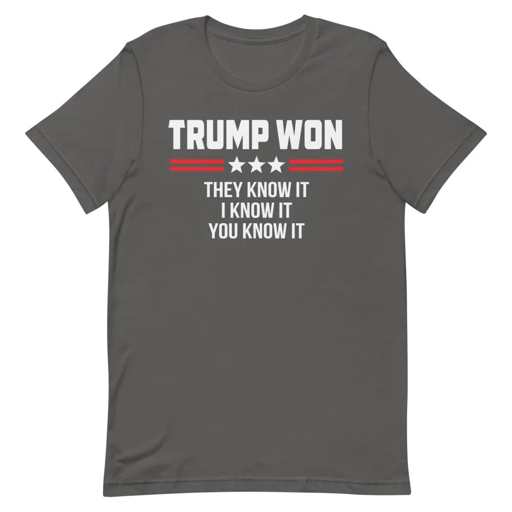 TRUMP WON Short-Sleeve Unisex T-Shirt