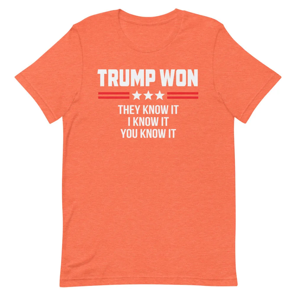 TRUMP WON Short-Sleeve Unisex T-Shirt