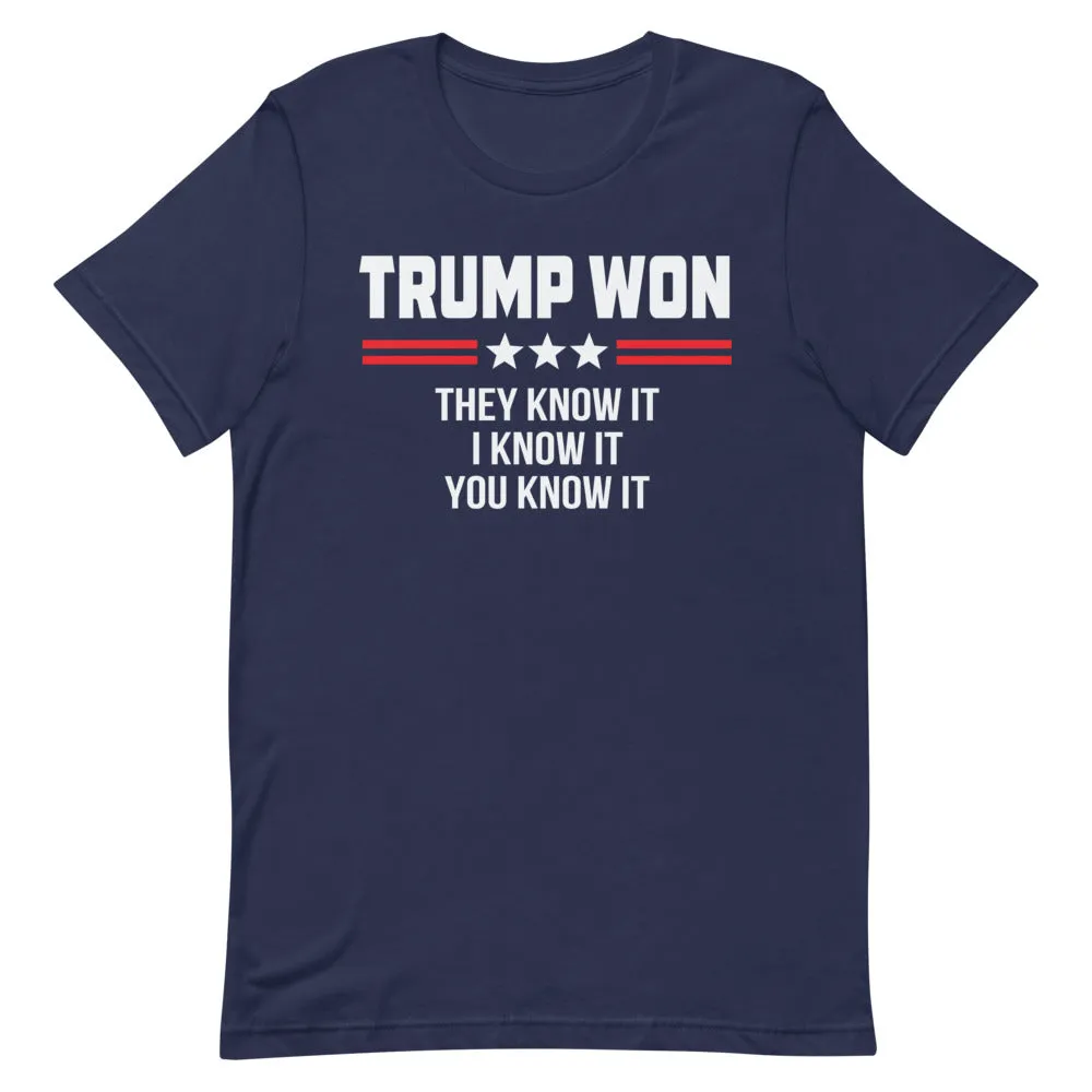 TRUMP WON Short-Sleeve Unisex T-Shirt