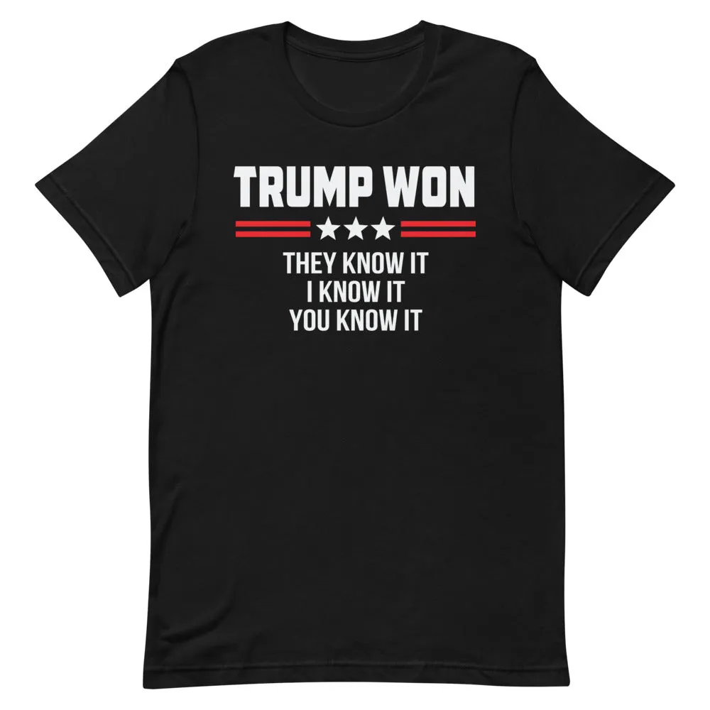 TRUMP WON Short-Sleeve Unisex T-Shirt