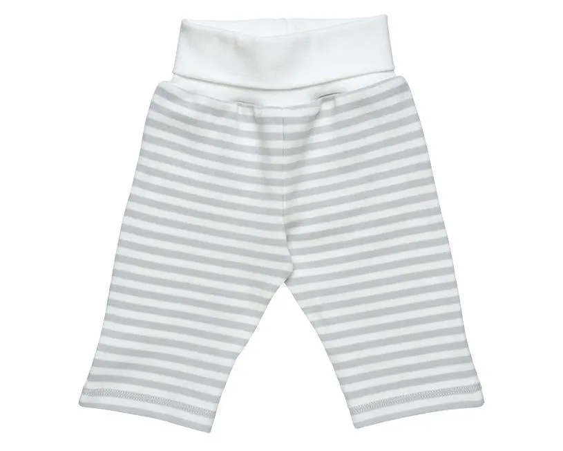 Under The Nile - Organic Rolled Waist Pant (Grey Stripe)