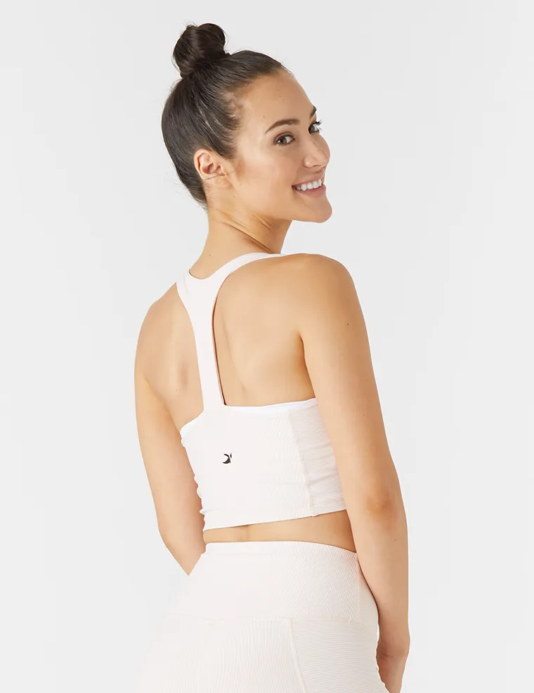 Uplift Bra: Rosewater / White Stripe