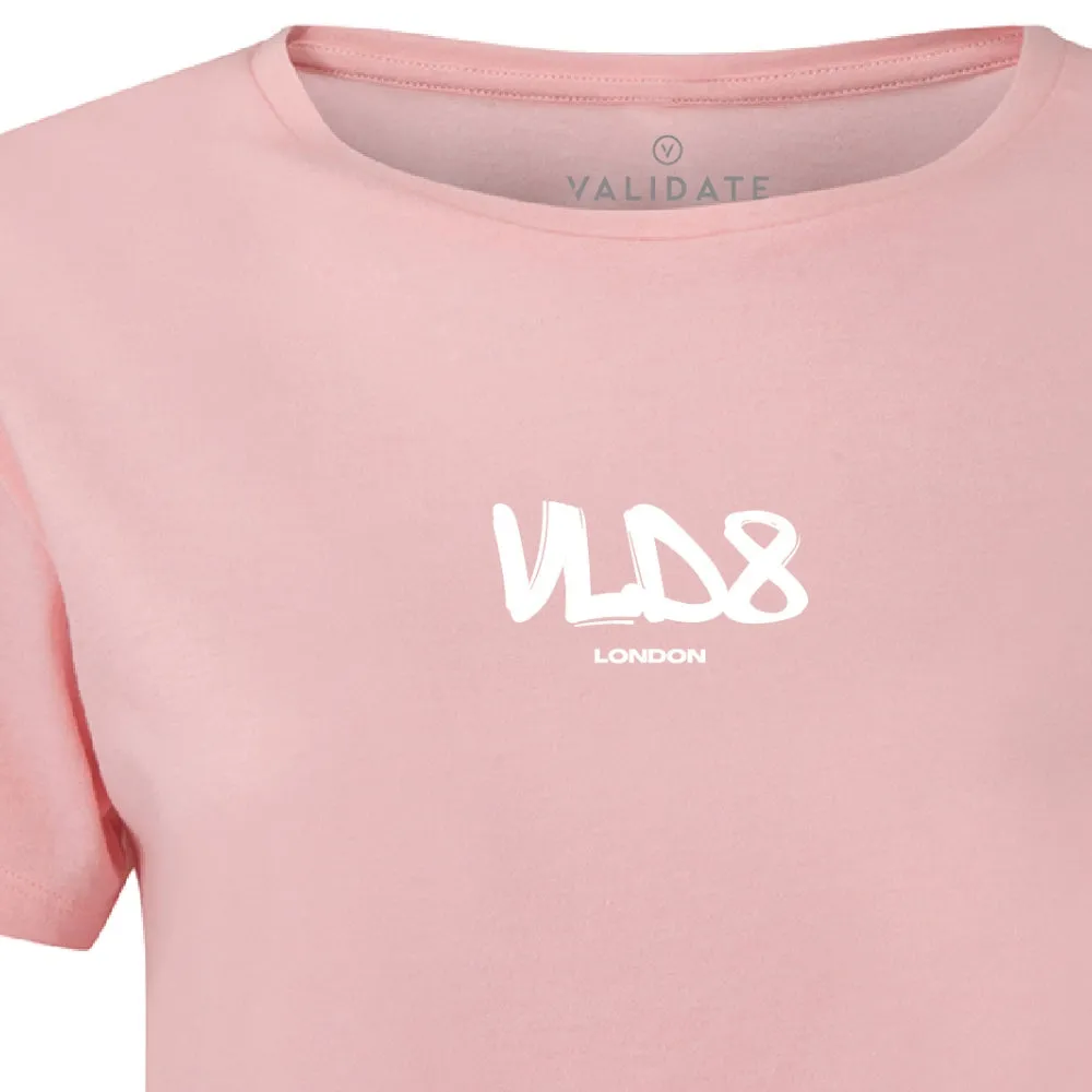 Validate Jump Crop T-shirt Pink