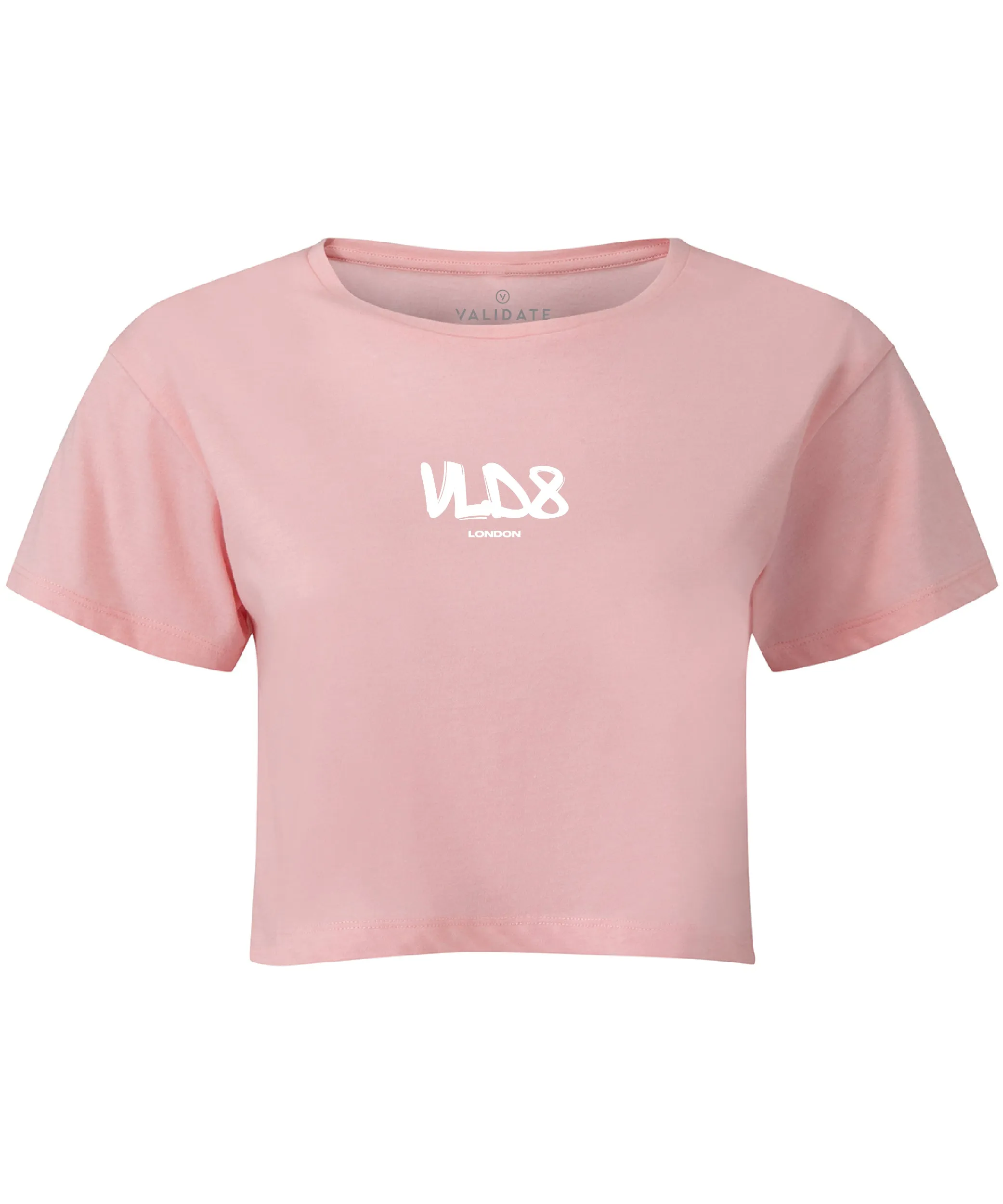 Validate Jump Crop T-shirt Pink