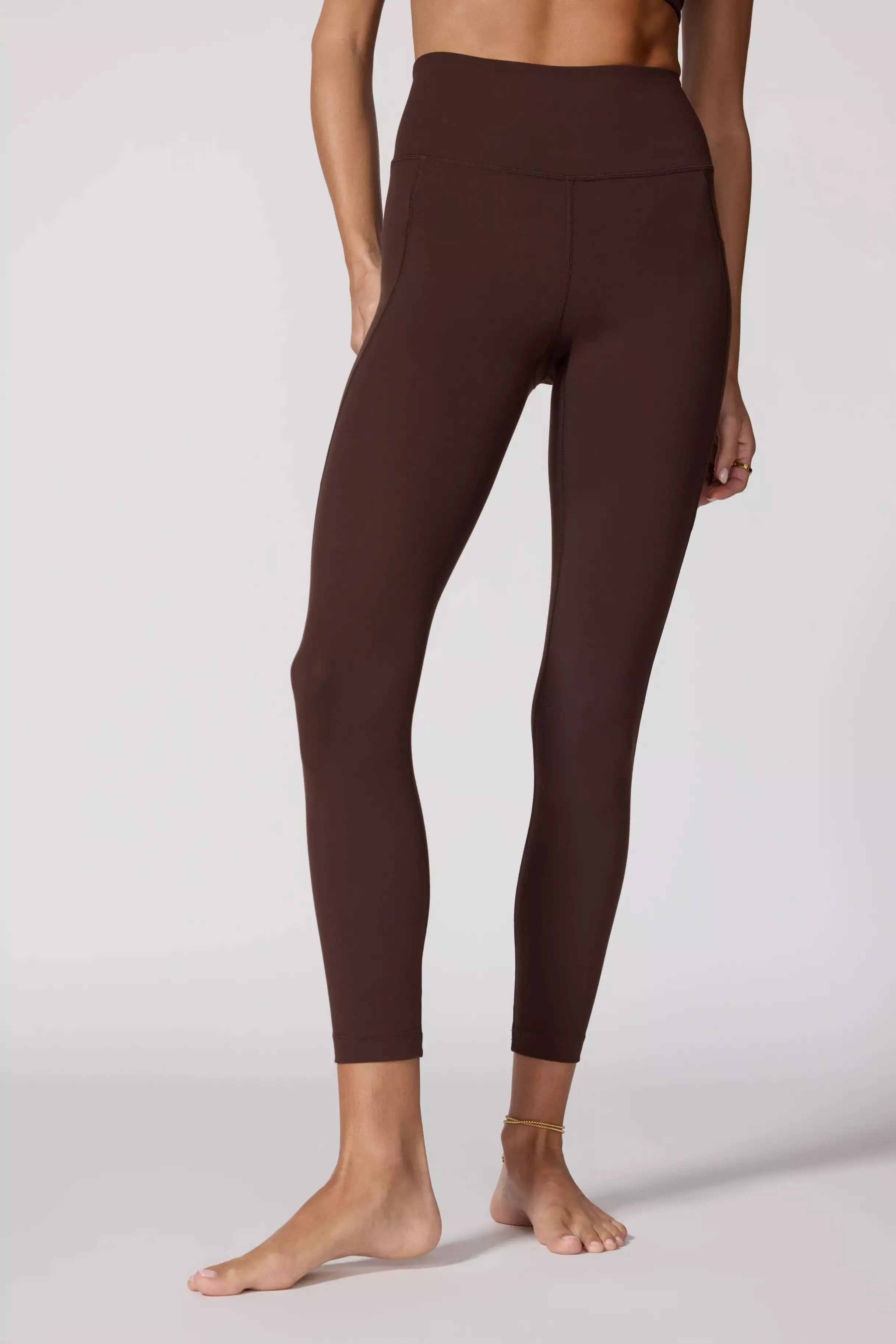 Velocity Legging With Pocket - Chocolate Brown